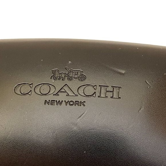 COACH Black Oversized Hard Clam Case for Your SUNglasses or EYEglasses - Picture 4 of 11